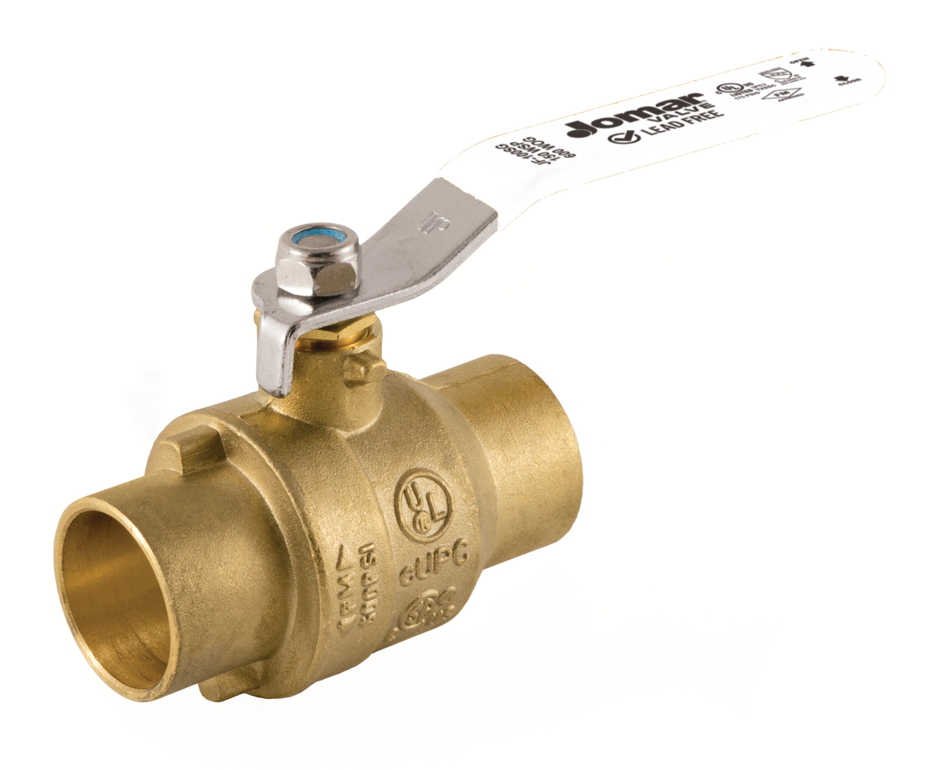 Jomar, 100-113SSG    | JF-100SG, 1/2" 2 Piece, Full Port, Solder Connection, 600 WOG, Stainless Steel Ball and Stem  |   Jomar