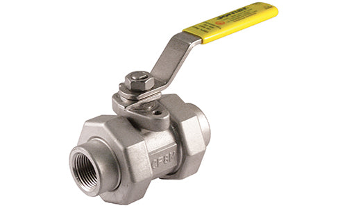 Jomar, 100-985    | T-SS-2002N-DUE,  1"  5 Piece, Full Port, Double Union End, Threaded Connection, 3000 WOG  |   Jomar