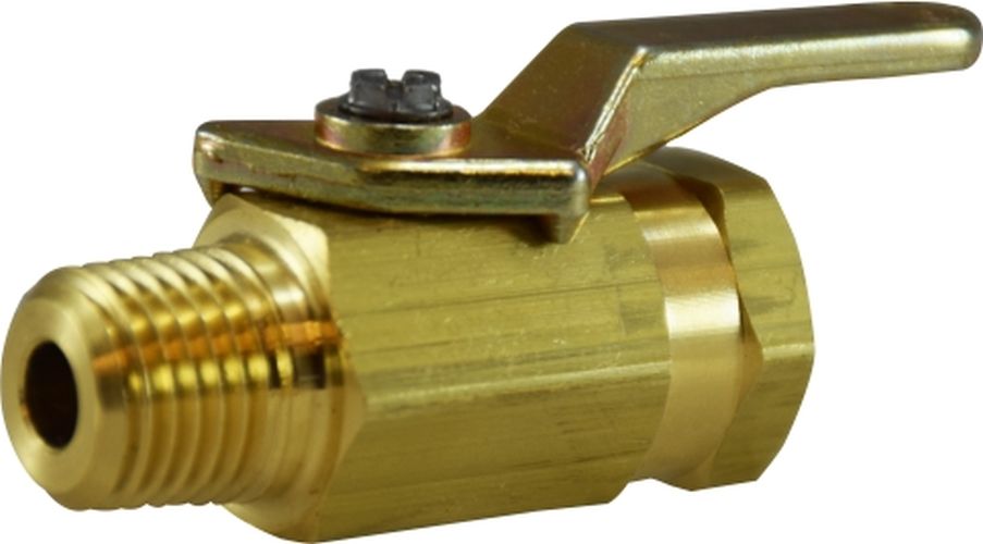 Midland Metal Mfg., 46443    | 1/4 M X F UL 2-WAY MINI BALL VLV, Brass Fittings, Miniature Ball Valves, UL FNPT x FNPT Two Way Valve  |   Midland Metal Mfg.