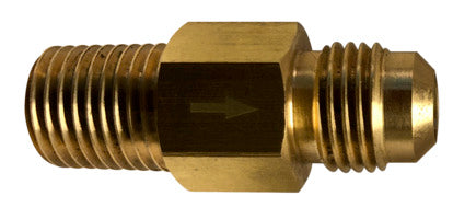 Midland Metal Mfg., 46526    | 3/8 FLARE X 1/4 MIP BRASS CHECK VALVE  |   Midland Metal Mfg.