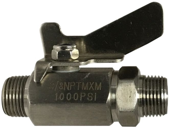 Midland Metal Mfg., 46912SS    | 1/4 MIP X MIP S.S. MINI BALL VALVE, Valves, Stainless Steel Mini Ball valves, M X M 1,000 PSI Mini Ball Valve  |   Midland Metal Mfg.