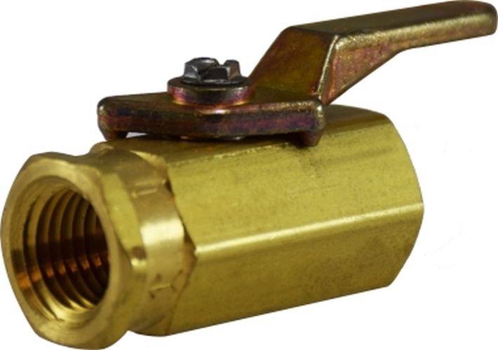 Midland Metal Mfg., 46922A    | 1/4 FIP X FIP MINI BALL VALVE, Brass Fittings, Miniature Ball Valves, Female x Female  |   Midland Metal Mfg.