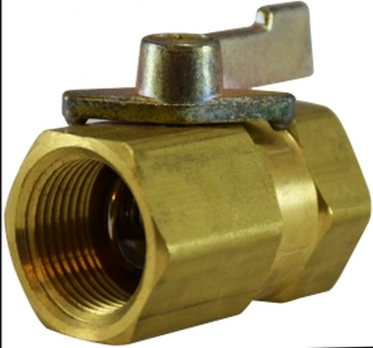 Midland Metal Mfg., 46924    | 1/2 FIP X FIP MINI BALL VALVE, Brass Fittings, Miniature Ball Valves, Female x Female  |   Midland Metal Mfg.