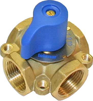 Tekmar, 721    | 4-way Mixing Valve (1" Brass)  |   Tekmar