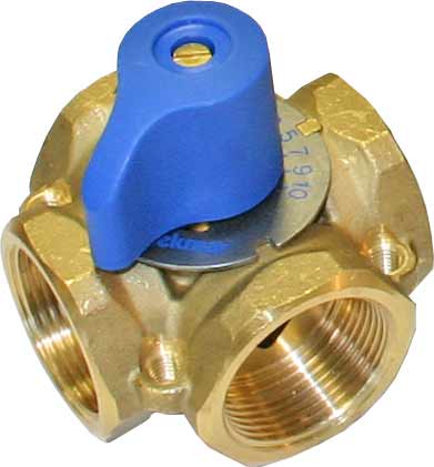 Tekmar, 722    | 4-way Mixing Valve (1-1/4" Brass)  |   Tekmar