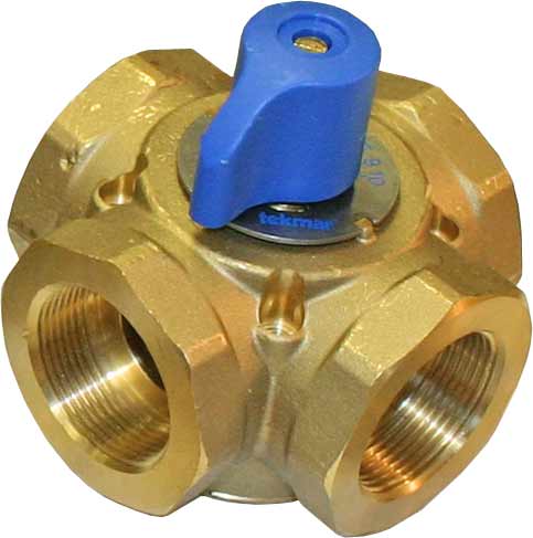 Tekmar, 723    | 4-way Mixing Valve (1-1/2" Brass)  |   Tekmar