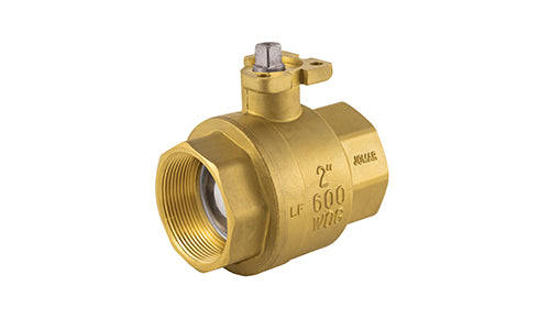 Jomar, A101-112    | A101, 1-1/2" Brass, 2 Piece, Full Port, Threaded Connection, 600 WOG, ISO Mounting Pad, Stainless Steel Ball and Stem  |   Jomar