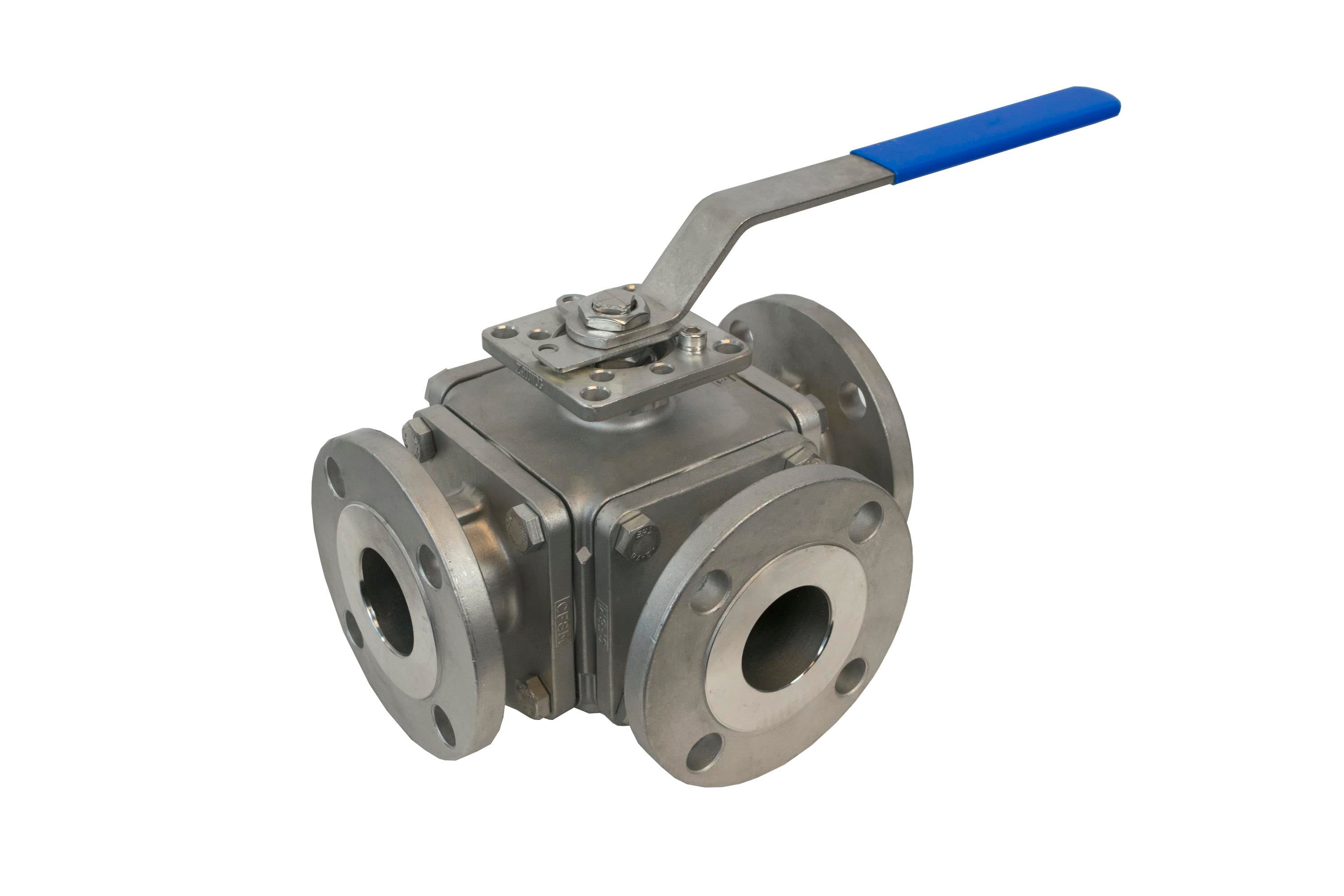 Jomar, A766L-212    | A-766L, 2-1/2" Stainless Steel, Reduced Port, 3-Way Flanged Connection, Class 150  |   Jomar