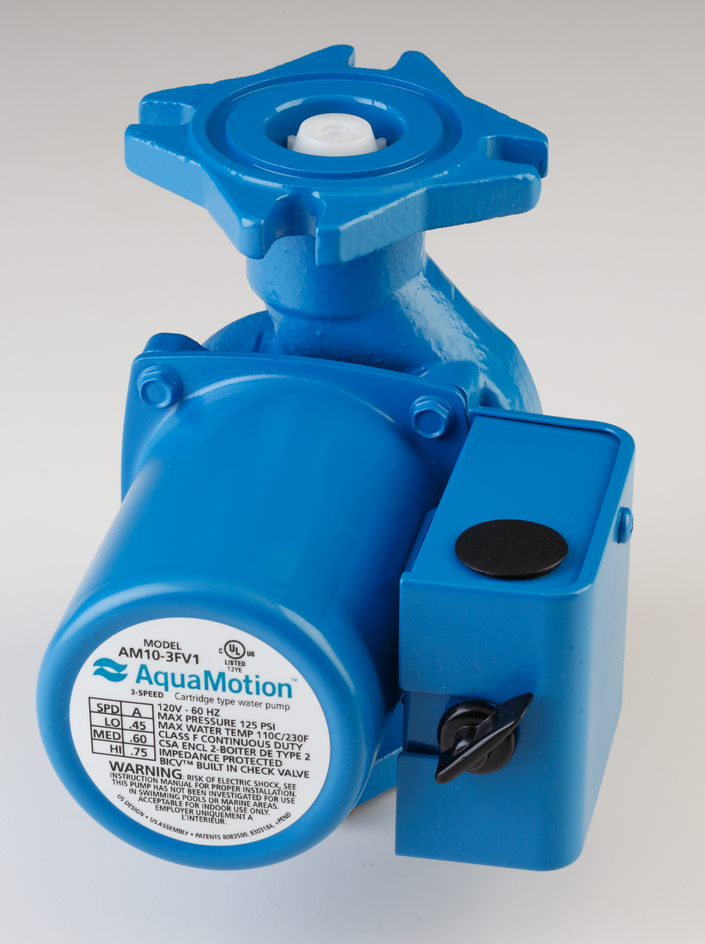 Aquamotion, AM10-3FV1    | Cast Iron Pump, 3 Speed, Flanged, Check Valve  |   Aquamotion