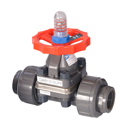 Hayward, DAB1005FFK    | 1/2" PVC Diaphragm Valve w/FPM Diaphragm; flanged end connections  |   Hayward