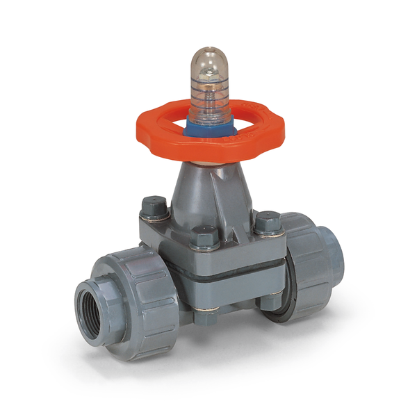 Hayward, DAB1005UFF    | 1/2" PVC Diaphragm Valve w/FPM Diaphragm; FPM Seals; socket/threaded end connections  |   Hayward