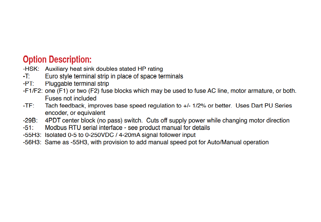 Dart Controls, Dart Controls 151D-100C-T