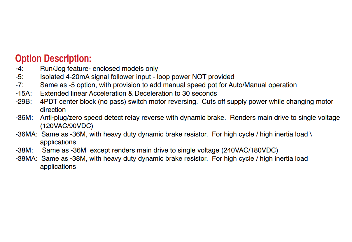 Dart Controls, Dart Controls 530BC-38MA