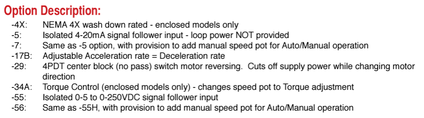 Dart Controls, Dart Controls -56H2 (250)